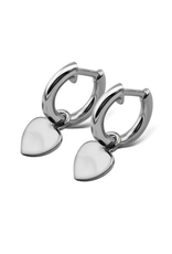 Jwls4u Jwls4u - Earrings - Heart Silver - JE012S