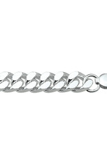 Zilveren collier - Gourmet - 6-zijdes geslepen - 8 mm - 60 cm