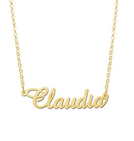 14 karaats - Gouden naamketting model Claudia