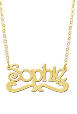 Gouden naamketting model Sophie