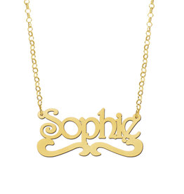 14 karaats - Gouden naamketting model Sophie