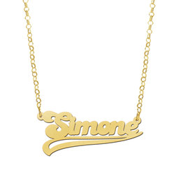 14 karaats - Gouden naamketting model Simone