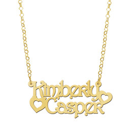 14 karaats - Gouden naamketting model Kimberly Casper