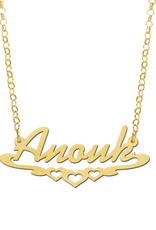 Gouden naamketting model Anouk