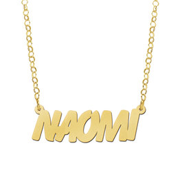 Gouden naamketting model Naomi