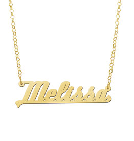 14 karaats - Gouden naamketting model Melissa