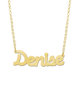 14 karaats - Gouden naamketting model Denise
