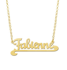 Gouden ketting met naam model Fabienne