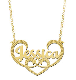 14 karaats - Gouden naamketting model Jessica