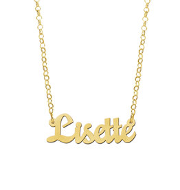 Gouden ketting met naam model Lisette