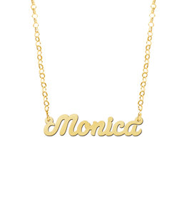 Gouden naamketting model Monica