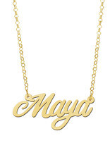 Gouden naamketting model Maya