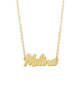 14 karaats - Gouden naam ketting model Melina