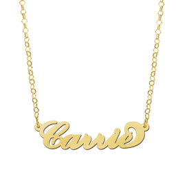14 karaats - Gouden naamketting model Carrie