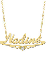 Gouden ketting met naam model Nadine