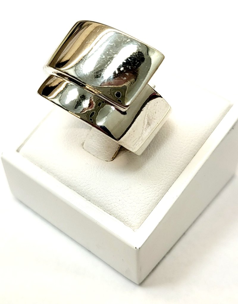 Occasions by Marleen Occasions by Marleen - Zilveren ring - Glad - Maat 17.5