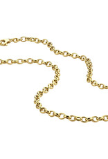 Gouden collier - 14 karaats - Jasseron - 4,3 mm - 45 cm