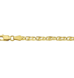 Gouden armband - 14 karaats - Valkenoog - 3,3 mm - 19 cm