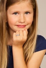 Zilveren kinderring - Gerhodineerd - Eenhoorn - Multicolor - Maat 14