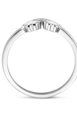 Zilveren ring - Gerhodineerd - Emaille - Regenboog  13.5