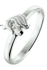 Zilveren kinderring - Gerhodineerd - Eenhoorn - Maat 13.5