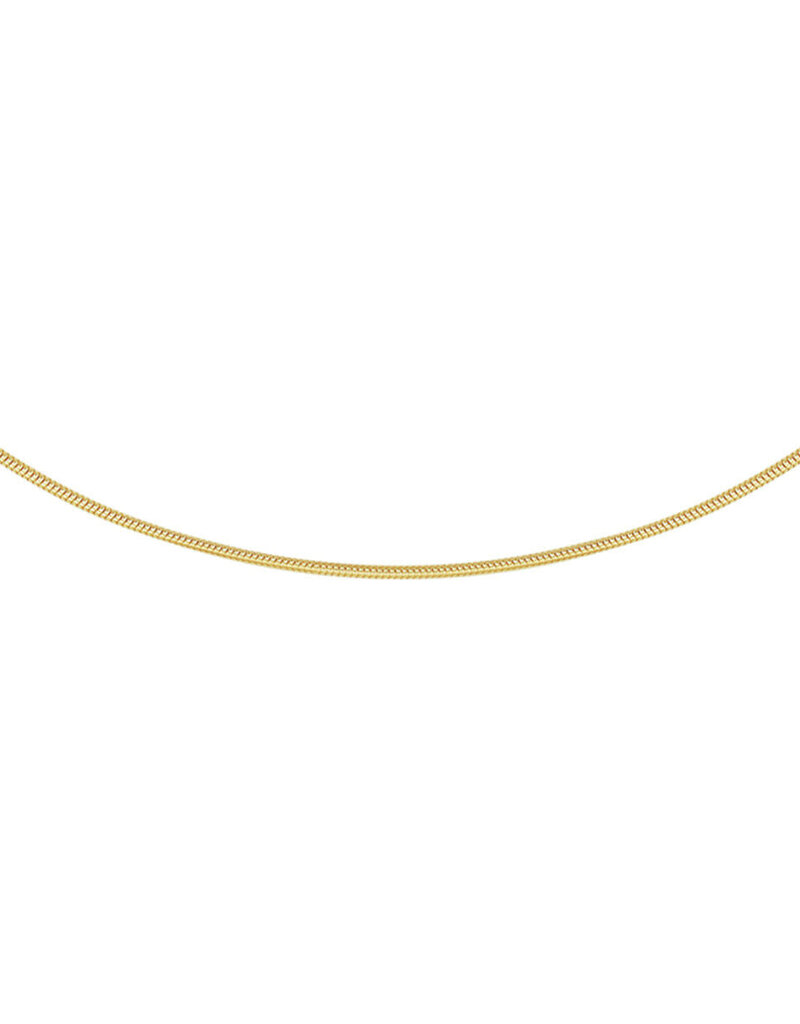 Gouden slang collier - 14 karaats - 1.2 mm - 41 + 4 cm