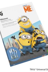 Geboortecadeau - Stalen bestek - 4 delig - Minions