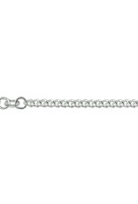 Zilveren lengtecollier - Gourmet - 2.6 mm