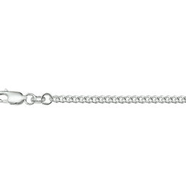 Zilveren lengtecollier - Gourmet - 2.6 mm