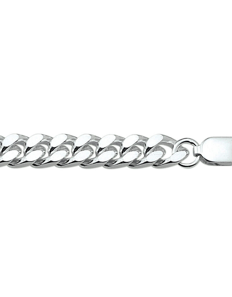Zilveren armband - Gourmet - 7.5 mm - 21 cm
