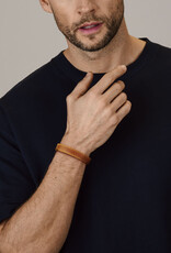 Thomss Leren armband - Cognac - 20 cm