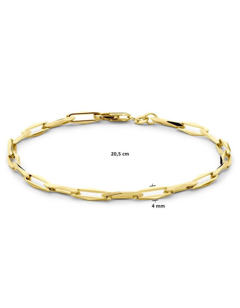 Gouden armband - 14 karaats - Closed For ever - 4,0 mm - 20,5 cm