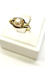 Occasions by Marleen Occasions by Marleen - 14 karaats - Gouden ring - Parel - Maat 17.5