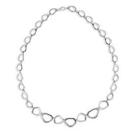 Zilveren collier - Gerhodineerd - Mat/glanzend - 45 cm - John Michel