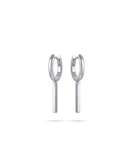 Gisser Zilveren oorringen - Gerhodineerd - Bruisje
