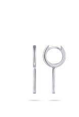 Gisser Zilveren oorringen - Gerhodineerd - Bruisje