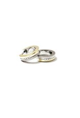 Boccia Boccia - Titanium - Oorringen - Bicolor - Diamant 0.03 ct