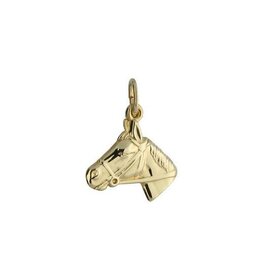 Gouden hanger - 14 karaats - Paardenhoofd