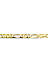 Gouden armband - 14 karaats  - Figaro - Massief - 3.1 mm - 19 cm