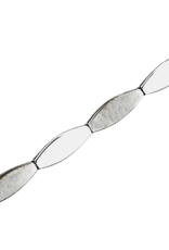 Zilveren collier - Gerhodineerd - Mat/glanzend - 45 cm
