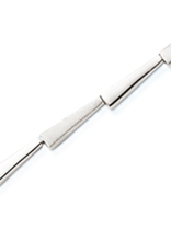 Zilveren armband - Gerhodineerd - Mat/glanzend - 19 cm