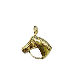 Occasions by Marleen Occasions by Marleen - 14 karaats -  Gouden bedel - Paarden hoofd