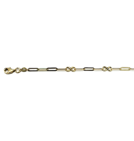 Joy&Julia Gouden armband - 14 karaats - Closed for ever met infinity - 18 cm