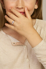 Zilveren kinderring - Gerhodineerd - Emaille - Panda