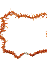 Renaissance Cultuurparels Collier - Kapittelstokjes - Zilveren magneetslot - 53.5 cm