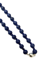 Renaissance Cultuurparels Collier - Sodaliet - Zilveren magneetslot - 55 cm