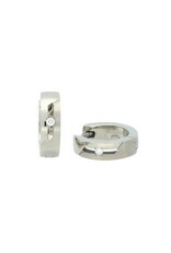 Boccia Boccia - Titanium - Oorringen - Diamant 0.015 crt