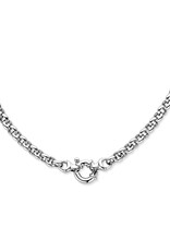 Zilveren collier - Gerhodineerd - Jasseron - 7 mm - 45 cm