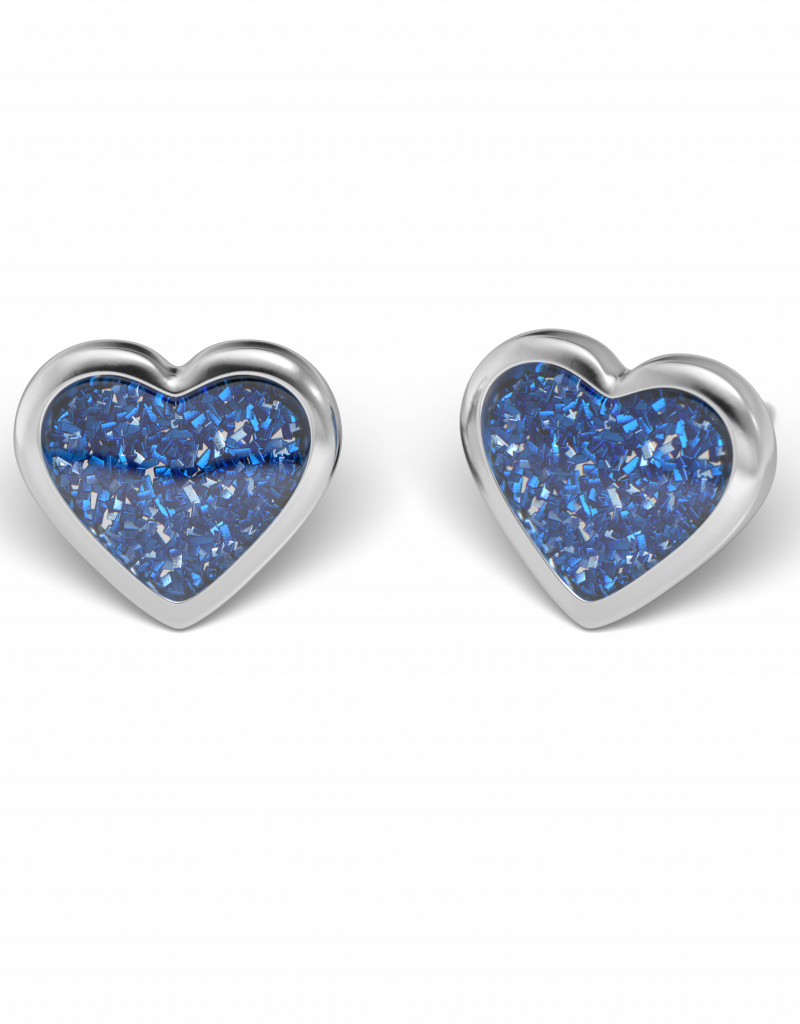 Studex Studex schietknopjes - Glitter hart blauw - 7524-3566(226)