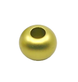 Otracosa Otracosa - Aluminium kraal klein  1.2 cm - K6 Neon geel
